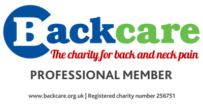 Backcare Professional Member logo — Abertay Training is a professional member of Backcare, the charity for back and neck pain