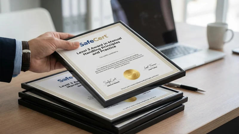 Issuing accredited first aid certificates to trainees