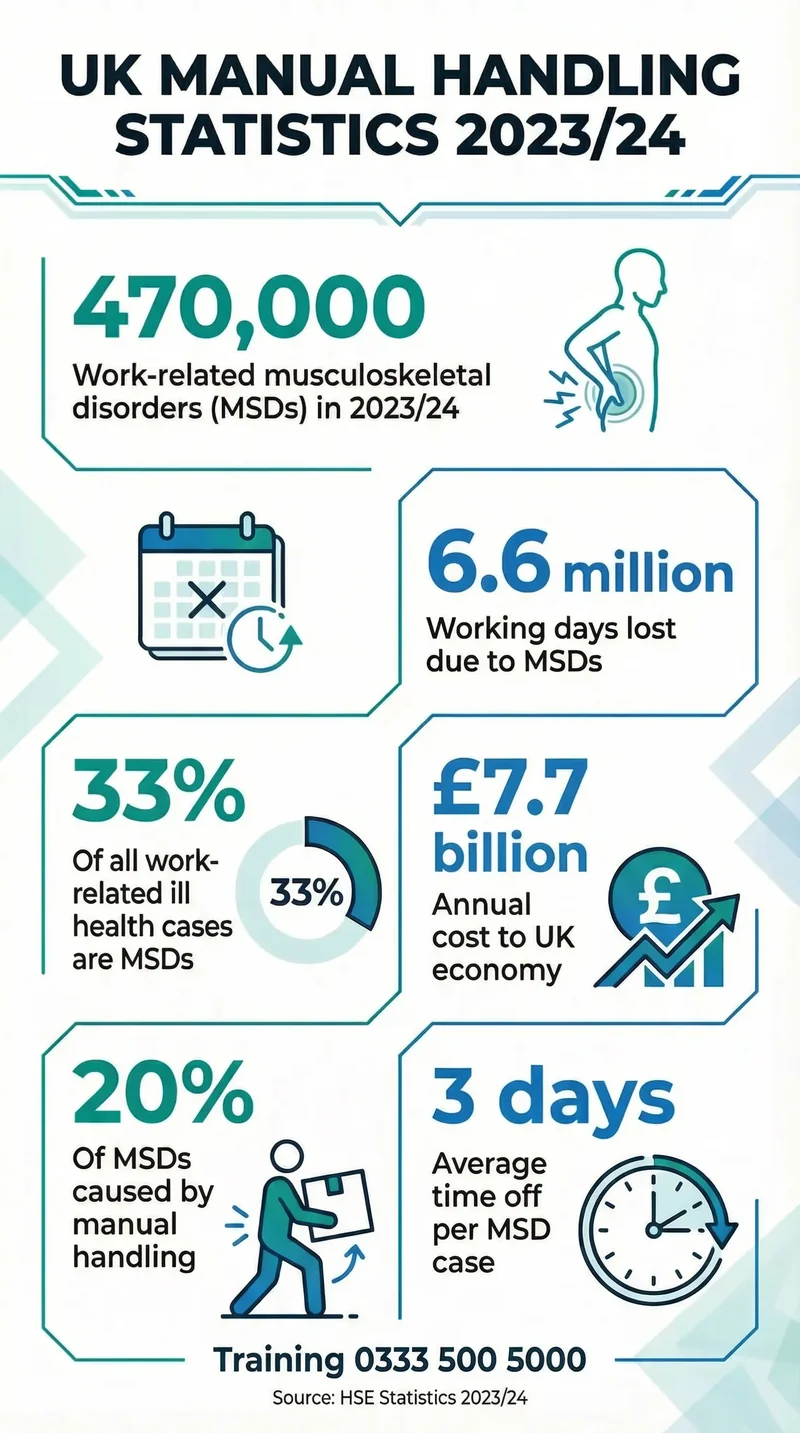 UK Manual Handling Statistics 2023/24